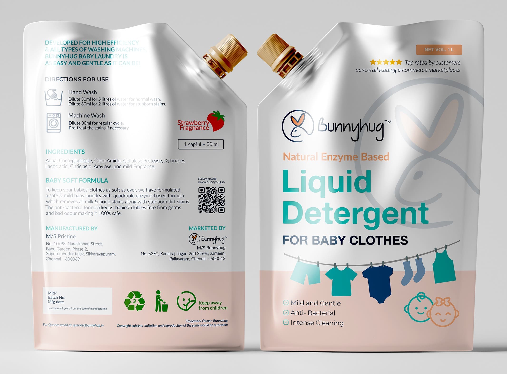 Packaging Design | Bunnyhug Pvt. Ltd. | Chennai, India