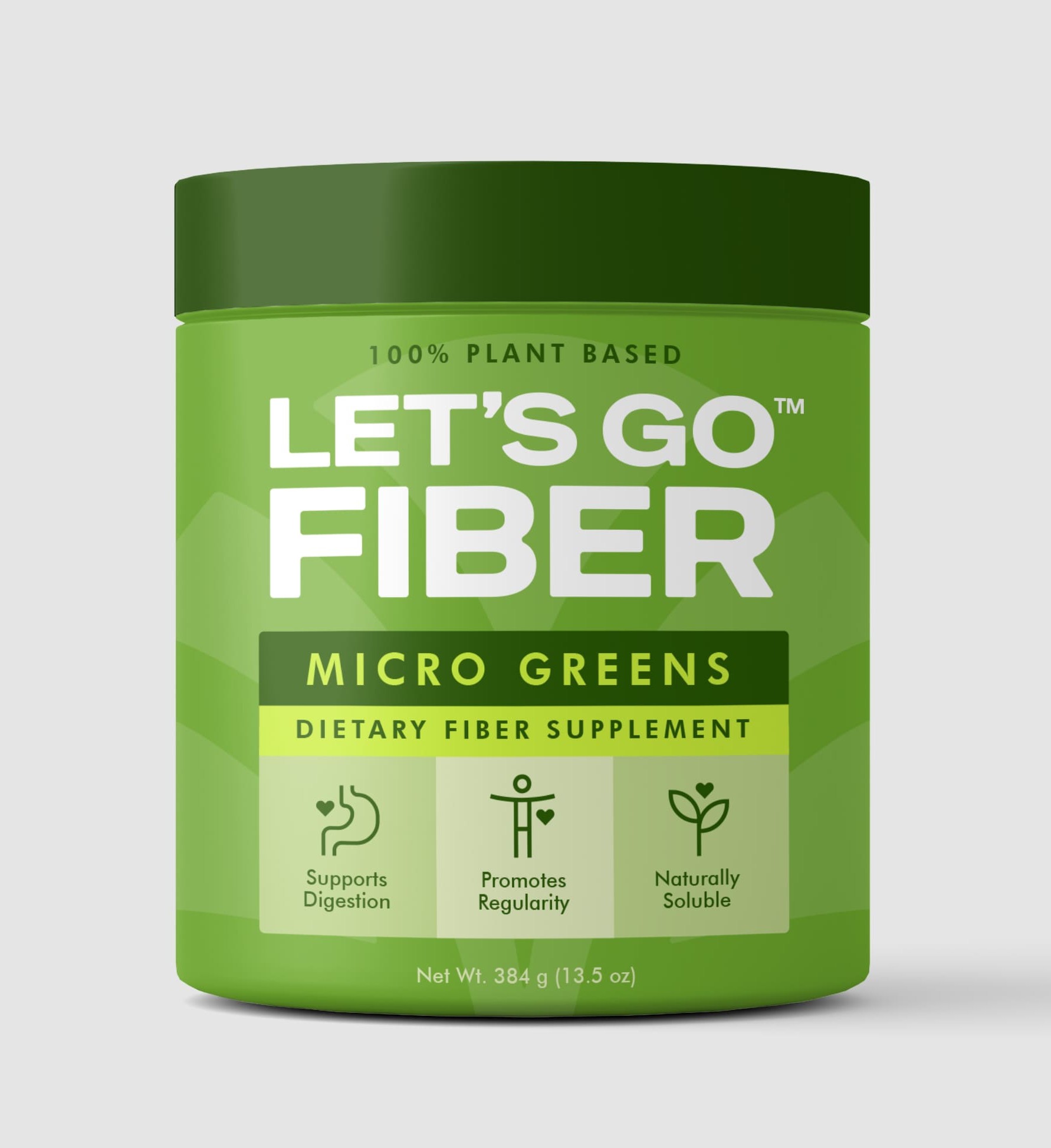 Fiber Supplement Packaging Design | Let's Go Fiber | USA, EU & UAE
