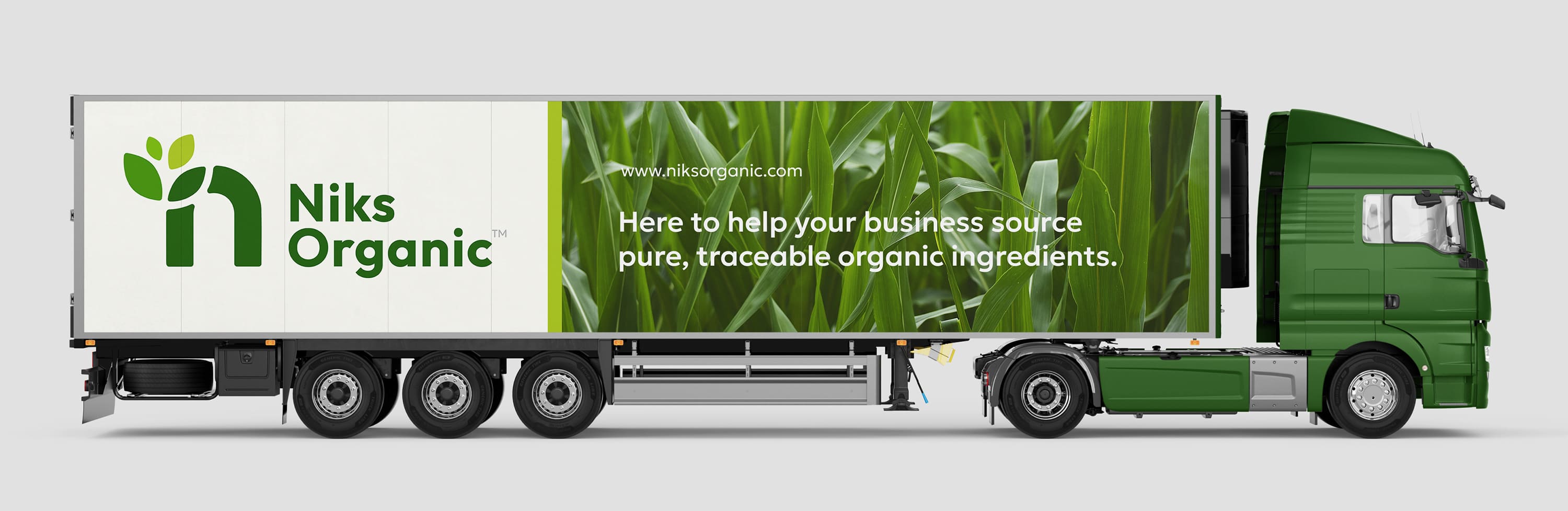 Delivery truck branding | Niks Organic | Gujarat, India