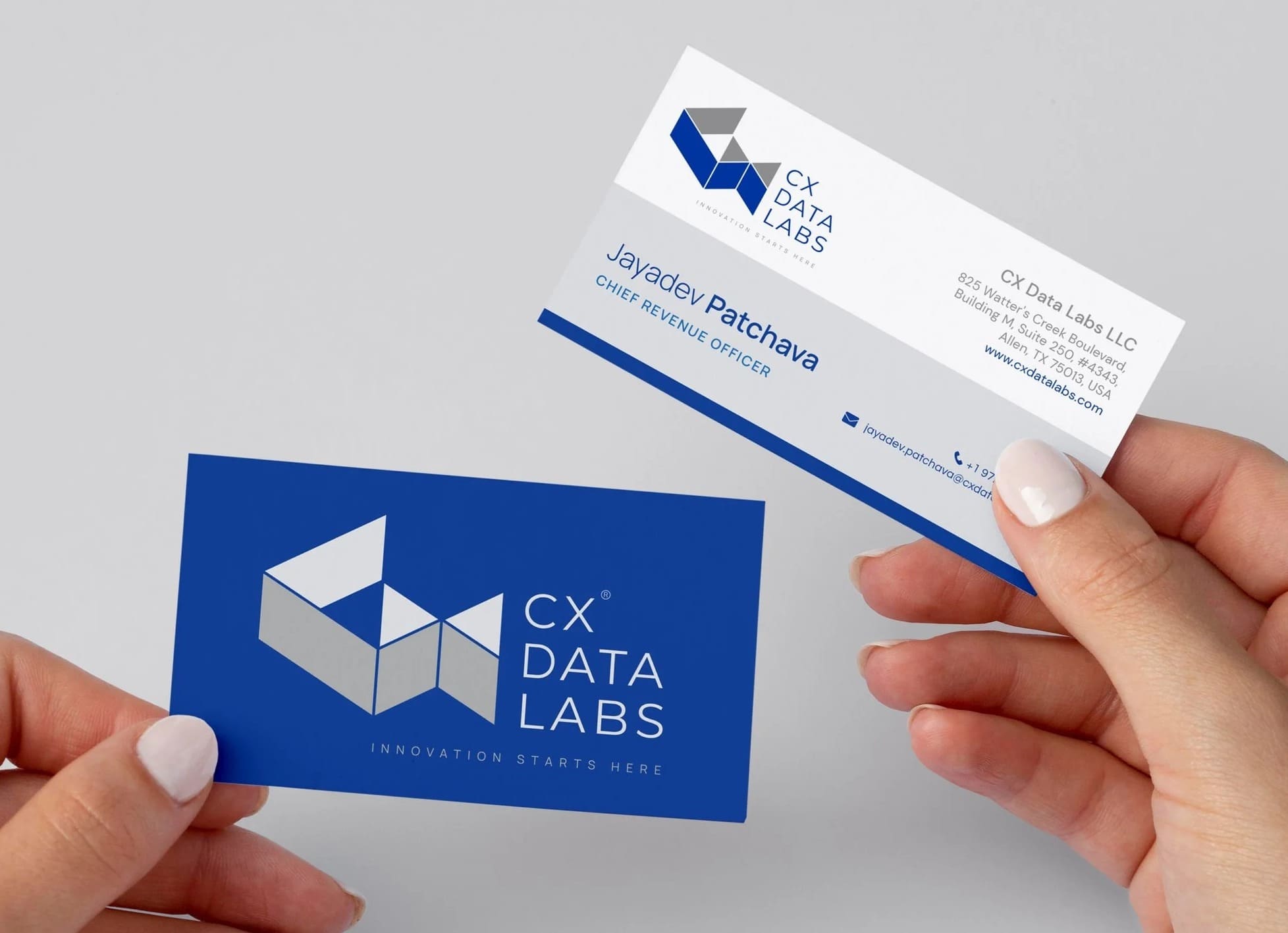 Visiting Card Design | CX Data Labs | Texas, USA